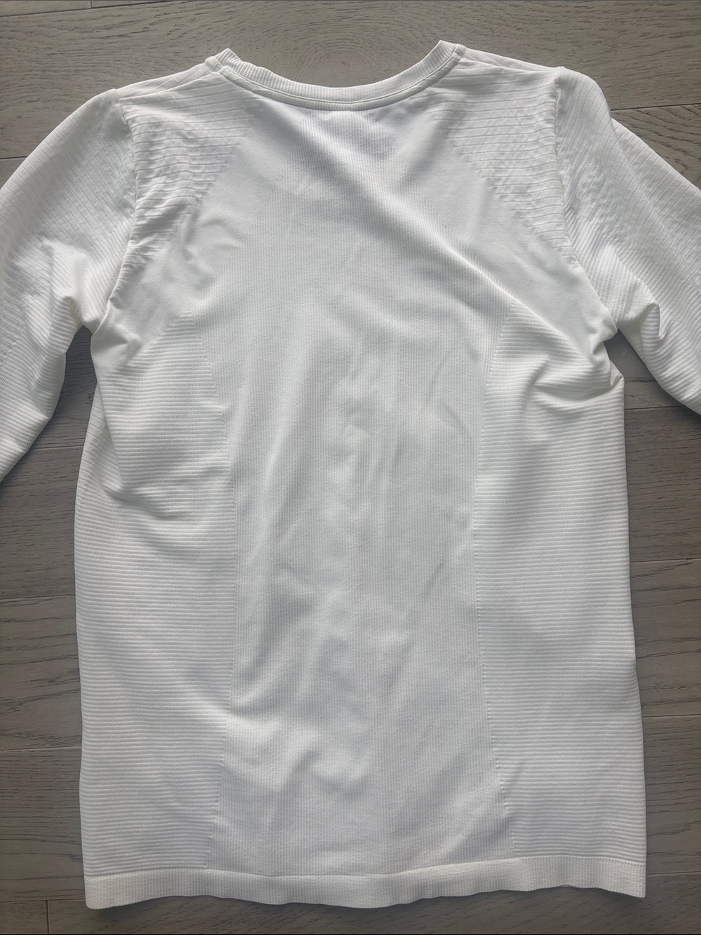 Athleta Flurry Blizzard Rib Long Sleeve Shirt White/Cream Size XL NWOT - Picture 5 of 8